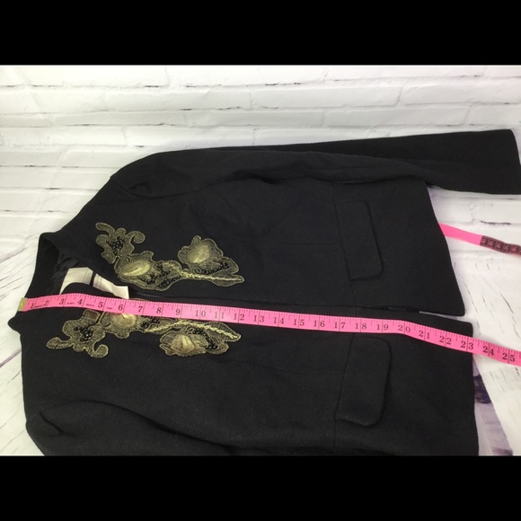 Banana Republic Heritage Black Wool Blazer Size 2 - Picture 6 of 8